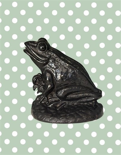 Vintage Cast Iron Frog Doorstop Rustic Country House Decor - Etsy