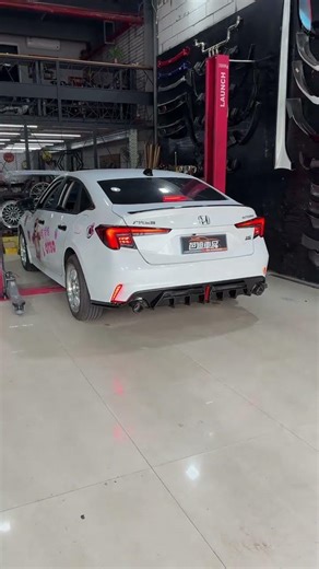 Honda Civic Tail Exterior Mod Kit 🔥#modified cars#headlight modification #fyp #civic #modified