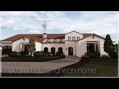 BLOXBURG | Modern Mediterranean Home | No-Gamepass | House Speedbuild