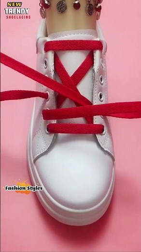How to tie shoe strings? Easy way shoe lacing #shoeslacestyles
