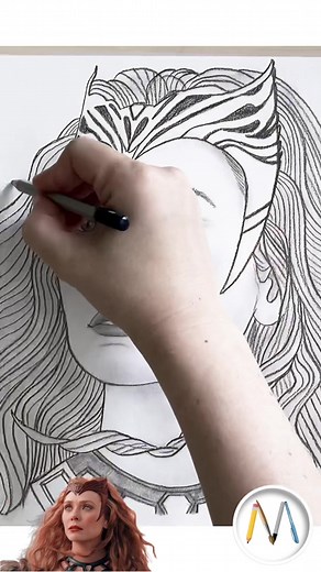 Wanda Maximoff Drawing Tutorial | Marvel Studios