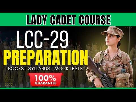 Lady Cadet Course Initial Test Prepartion |Lady Cadet Course Registration | LCC-29