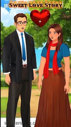 Sweet Romantic Love Story | Cartoon | Cute Couple Moments | #cartoon #shorts