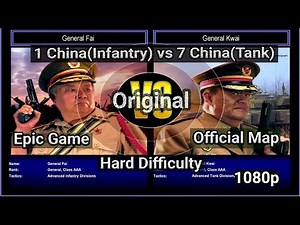 🔥 Infantry vs 7 China Tank Generals 🔥C&C Generals Zero Hour – Most Difficult Match Ever
