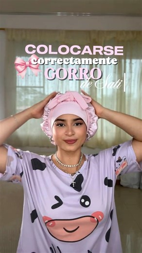 How to put on your Satin bonnet 💗🌸 #haircare