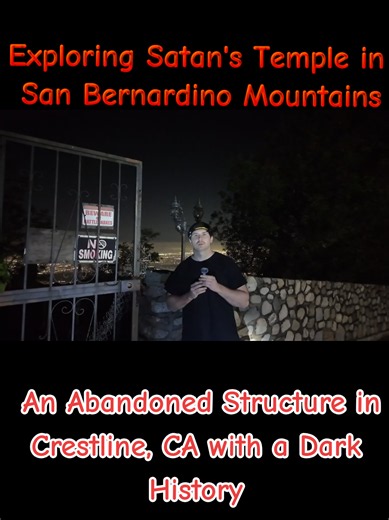 The background portion of this video got struck down on tik tok for a bogus warning. If you want to learn more about the history of the site, watch the full video on Youtube at the link in bio. #sanbernardino #abandoned #satanic #urbex #socal