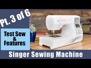 Test Sew on the Singer Quantum Stylist 9960 Sewing Machine ~ Part 3 of 6 ~ Beginner Tutorial