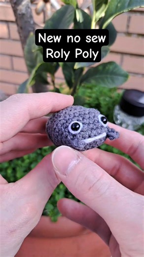 New No-Sew Roly Poly in Recycled Cotton ♻️🧶 #crochet #amigurumi #beginnerfriendly