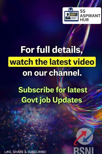 Watch our latest video for Details | BSNL Recruitment for Engineering freshers and CAs/CMAs #bsnl