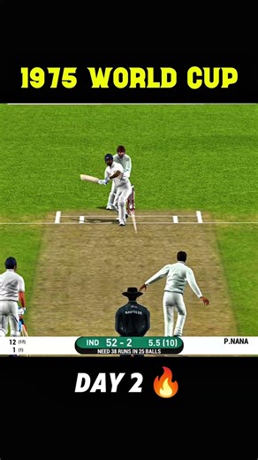 1975 World Cup 😱 Day 2 Drama Begins! 🔥 | Real Cricket 20