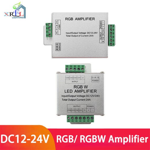 เครื่องขยายเสียง DC12V-24V LED Rgbw/rgb 30A 24A 12A เอาต์พุต4CH 3CH ตัวควบคุมคอนโซลทวนพลังงานแสงแถบไฟ LED Rgbw/rgb | Lazada.co.th