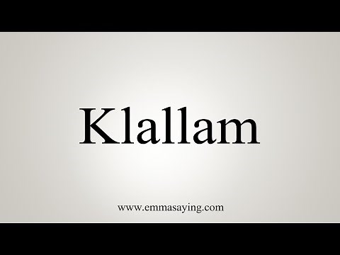 How To Say Klallam