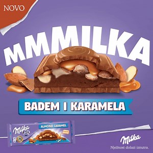 1.4K reactions · 21 shares | Novo! Milka sa hrskavim bademima i slasnom karamelom je stigla! Ne propustite ovu savršenu kombinaciju ukusa. Mmmilka…Prepuna onog što voliš! <3 | Milka | Facebook