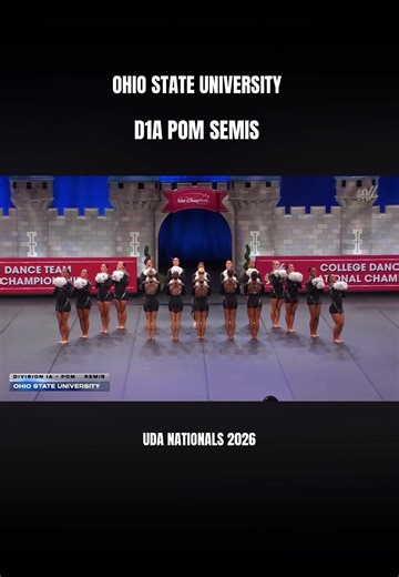UNIVERSITY OF OHIO DANCE TEAM D1A POM ROUTINE SEMIS #ohiostateuniversity #ohiostatedanceteam #udanationals2025 #udanationals #pom