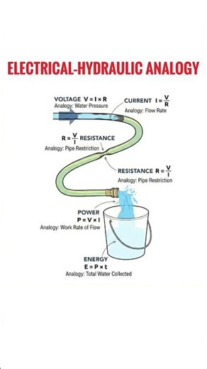 Water analogy for electric circuit