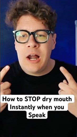 STOP dry mouth instantly when you speak! #publicspeakingtips #communicationskills #presentationtips