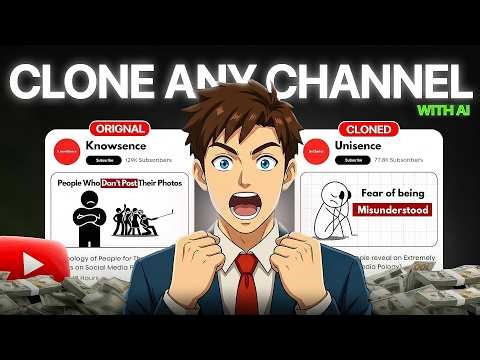 Secret way to Clone ANY YouTube Channel With Free Ai - NotebookLM | YouTube Automation