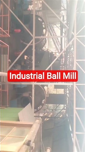 Industrial Ball Mill working video#mechanicalengineering