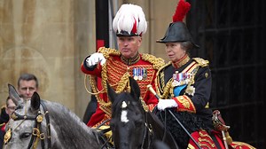 4.5K views · 198 reactions | Anne, Princess Royal rides on horseback behind the gold state coach from Westminster Abbey. - - > https://trib.al/Bs9jLc8 | British Vogue | Facebook