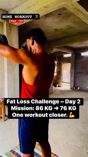 Day 2 🔥 86 to 76 KG Fat Loss Challenge | Lean Body Transformation #shorts