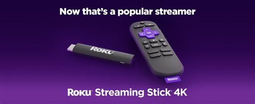 Open Box Roku Streaming Stick 4K/HDR/ with Roku Voice Remote