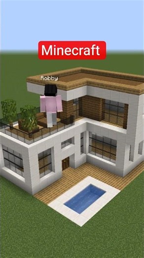 Minecraft basic modern house #zeecraff #minecraftbuild