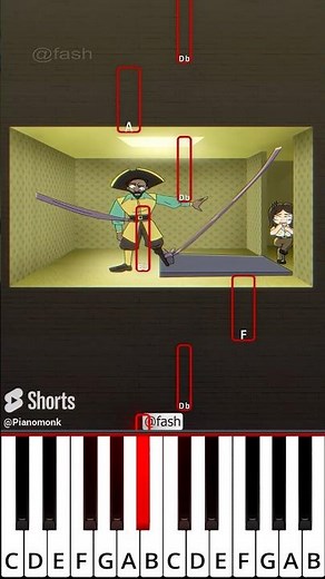 How to get out? Backrooms (@fash) - Octave Piano Tutorial