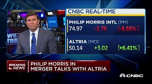 Tobacco giants Philip Morris and Altria consider all-stock deal