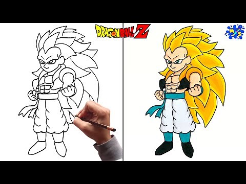 Gotenks Ssj3 Drawing || How to Draw Gotenks Super Saiyan 3 Full Body Step by Step