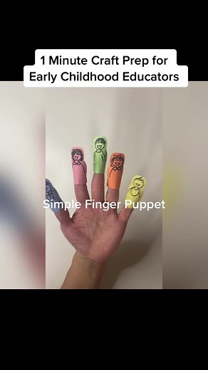 Simple Finger Puppet Tutorial for Early Childhood Education