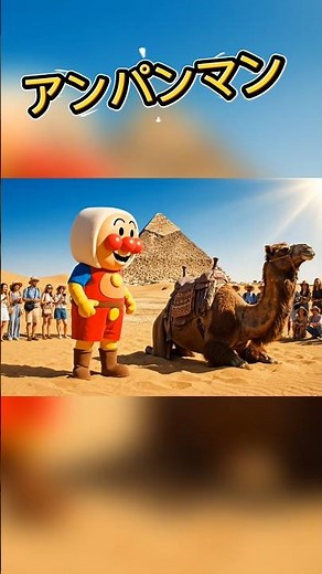 アンパンマン、エジプトのピラミッドで大迷子！ #ai #アンパンマン