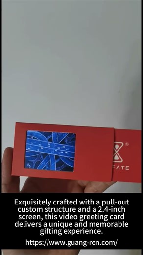 Pull-Out Video Greeting Card | 2.4” Custom Screen 🎁