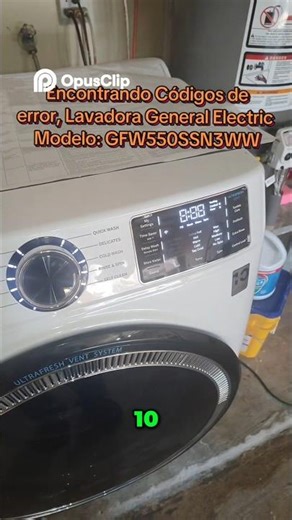 Find fault codes on a General Electric washing machine #GFW550SSN3WW: Quick and easy method