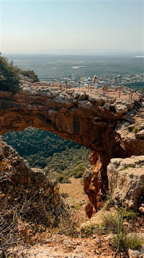 Have you heard of the beautiful Keshet Cave? This hidden gem is located only a few minutes from famous Rosh Hanikra and honestly a perfect stop when you’re visiting the Western Galilee! Keshet means rainbow in Hebrew - which is the shape of the cave, beautiful isn’t it? Entry is free and it’s an easy ten minute walk from the parking. Wheelchair accessible too. Keshet Cave is also a famous spot for rappeling if you dare ;) #israel #visitisrael #jewishlife #exploreisrael | Tales of Israel