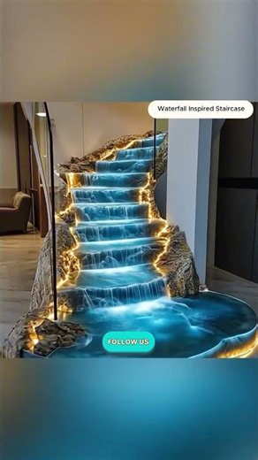 The Impact of Waterfall Inspired Staircases on Modern Décor ⛲ 🌊 💦