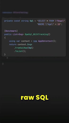Raw SQL with EF Core is tricky