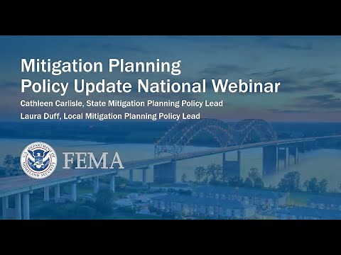 Webinar: Mitigation Planning Policy Update