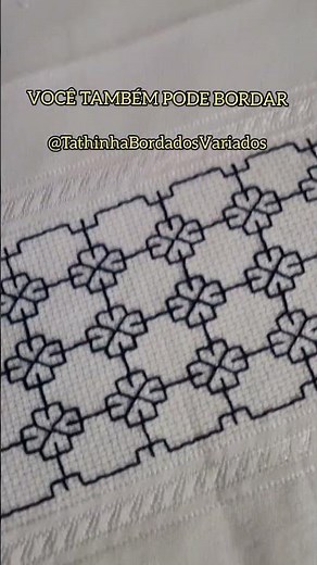 BORDADO BLACKWORK COM TUTORIAL #bordado #embroidery #blackwork