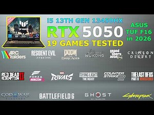 ASUS TUF F16 - RTX 5050 + i5 13th Gen 13450HX - Detailed Gaming Test