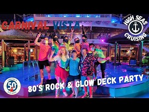 Carnival Vista - Part 14 80's Rock n Glow Party, Havana Bar