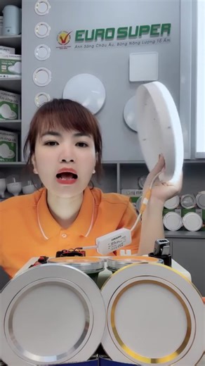 COMBO 10 Đèn Led Âm Trần 1 Màu Ánh Sáng Trắng Đế Đúc Thân Nhôm.Đèn Led Downlight EuroSuper BH 2 năm