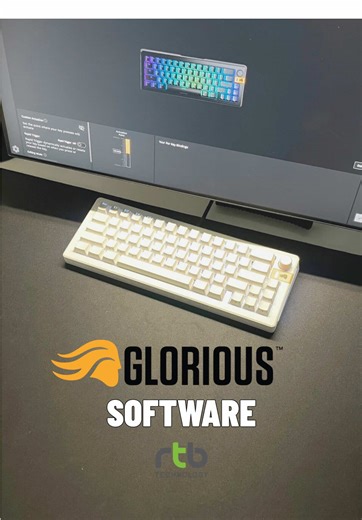 SOFTWARE GLORIOUS GMMK 3 HE 65 ✨🤍 #glorious #gmmk3he #gloriousgmmk3he #keyboard65 #software