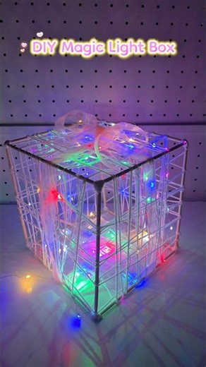 DIY Magic Light Box ✨️ The only mood light in the world 🎄🎁 #diy #craft #creative #tutorial #shorts