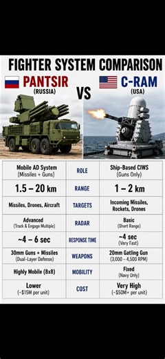 Pantsir vs C-RAM: Mobile Air Defense vs CIWS #military #army #defense #comparison