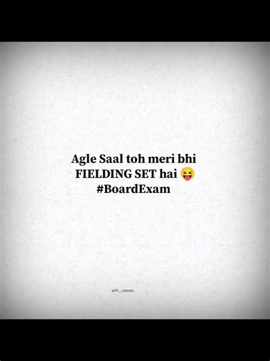 Agle saal meri phirse FIELDING SET hai