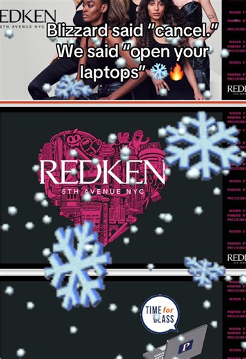 Litchfield, CT got buried in snow, but the color conversion for Dawn Pizzazz Salon was NOT getting buried. We pivoted to Zoom and turned it into a power-packed info session to calm nerves, answer the real questions, and build serious confidence around Redken color. Because let’s be honest… switching color lines can feel big. But with the right knowledge? It feels empowering 💥 Education doesn’t stop for weather. Confidence doesn’t wait for clear roads. If your salon is navigating a color change,