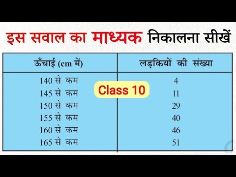 माध्यक या माध्यिका कैसे निकालते हैं | madhika madhyak kaise nikale class 10th | median formula sutra