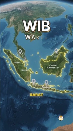 🇮🇩 WHY DOES INDONESIA HAVE 3 TIME ZONES?! 😱🕐 #geography #geographyfacts #interestingfacts #shorts
