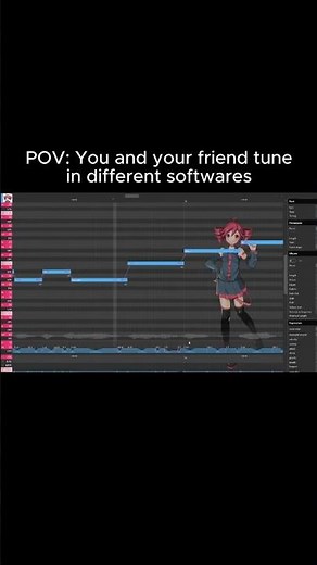 Tuning in SynthV vs Tuning in UTAU #vocaloid