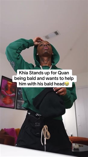 Khia Supports Quan's Confidence in Baldness